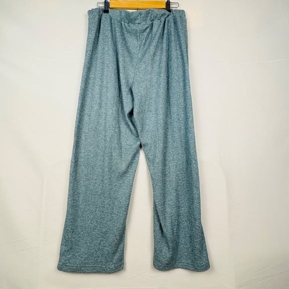 Soma Lounge Pajama Set Women XL Blue Waffle Long Sleeve Long Pants Cozy Casual - Picture 6 of 16